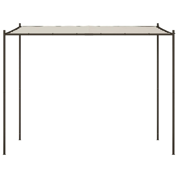 Paviljong Vit 3X3 M 180 G/M² Tyg Och Stål
