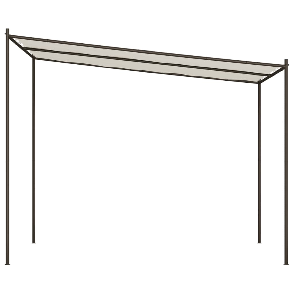Paviljong Vit 3X3 M 180 G/M² Tyg Och Stål