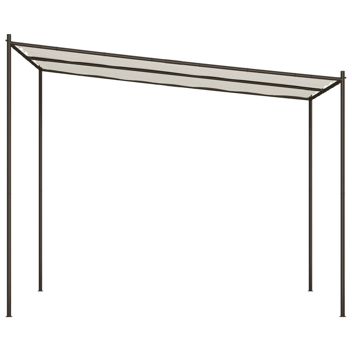 Paviljong Vit 3X3 M 180 G/M² Tyg Och Stål