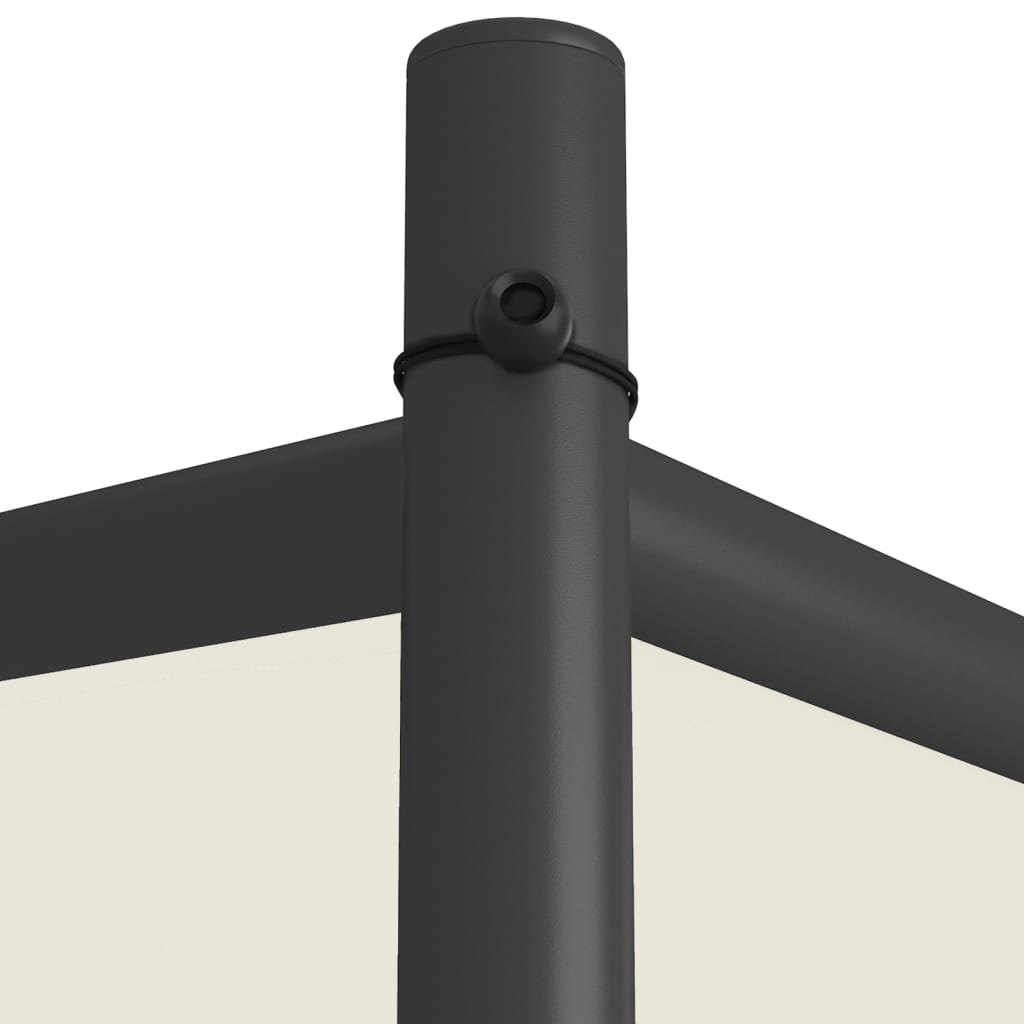Paviljong Vit 3X3 M 180 G/M² Tyg Och Stål