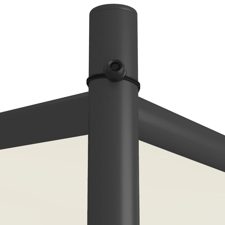 Paviljong Vit 3X3 M 180 G/M² Tyg Och Stål