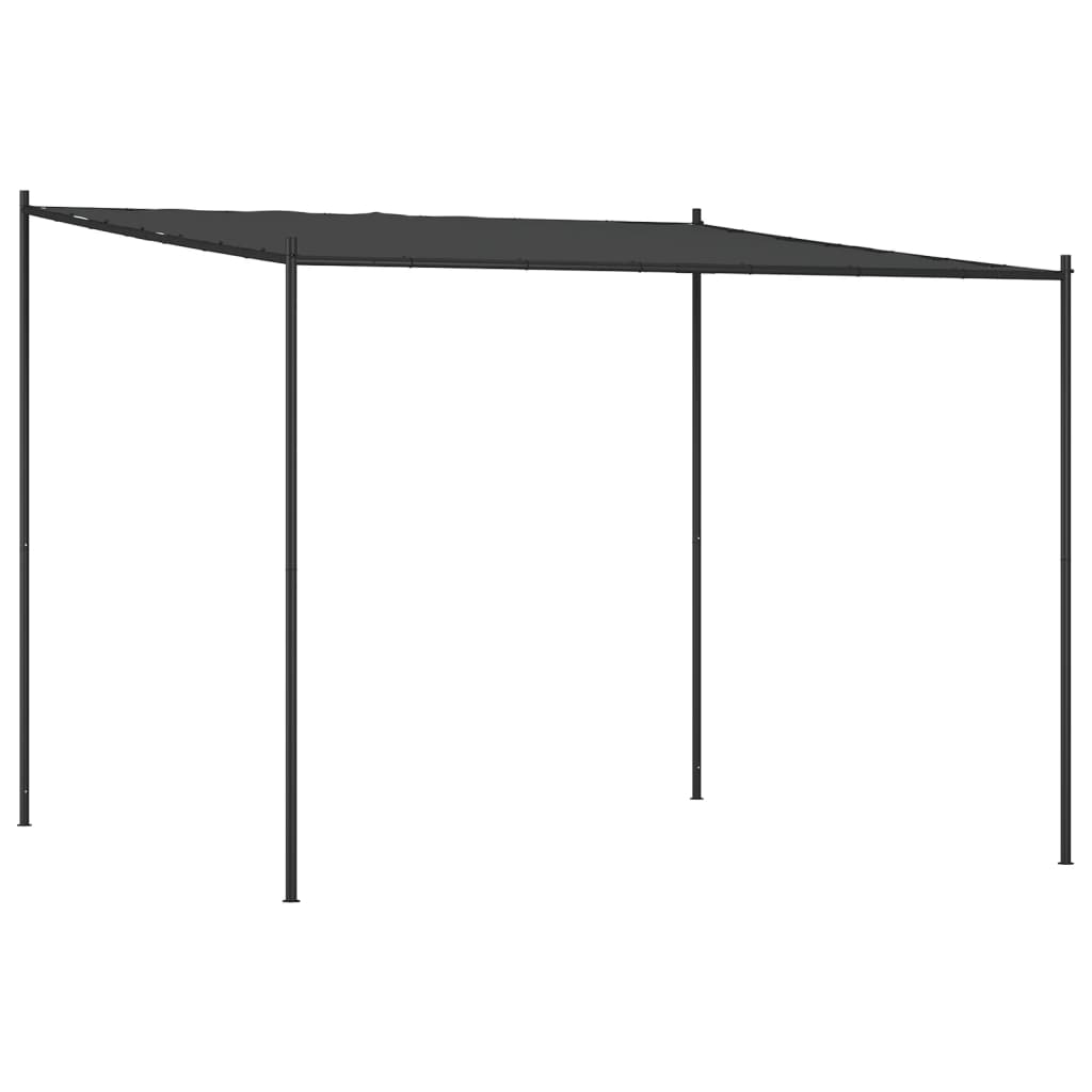 Paviljong Antracit 3X3 M 180 G/M² Tyg Och Stål