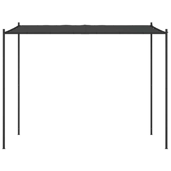 Paviljong Antracit 3X3 M 180 G/M² Tyg Och Stål