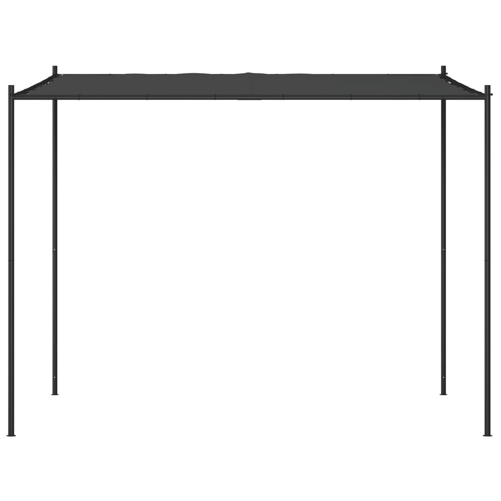 Paviljong Antracit 3X3 M 180 G/M² Tyg Och Stål