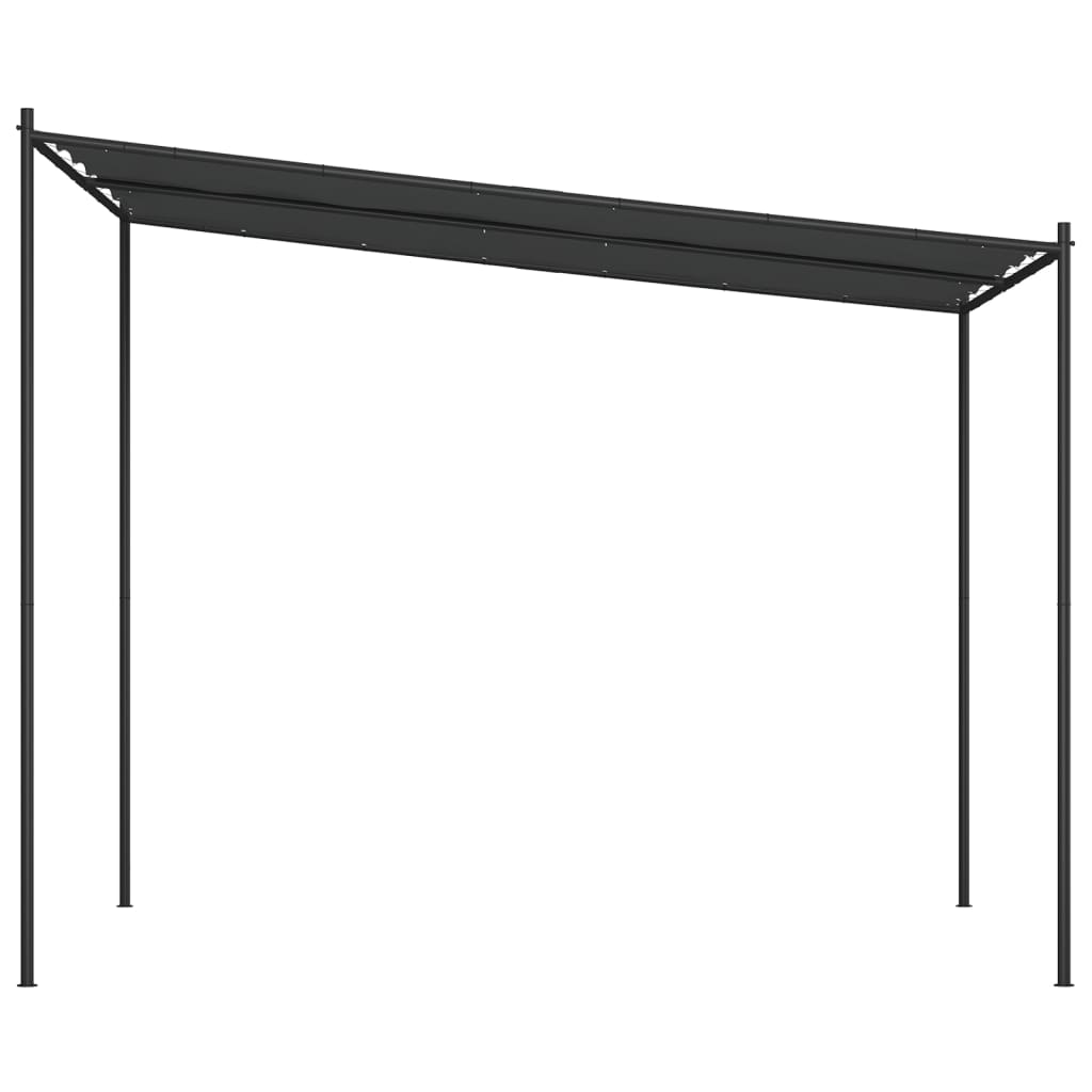 Paviljong Antracit 3X3 M 180 G/M² Tyg Och Stål