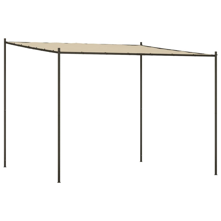 Paviljong Beige 3X3 M 180 G/M² Tyg Och Stål