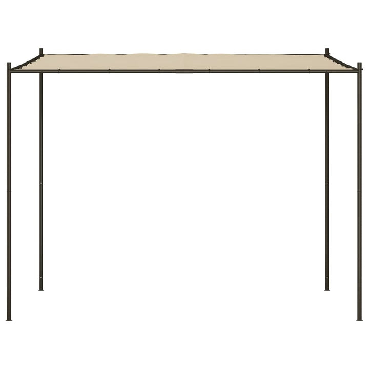 Paviljong Beige 3X3 M 180 G/M² Tyg Och Stål