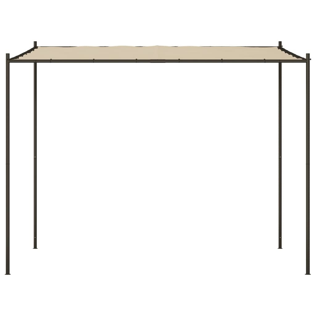 Paviljong Beige 3X3 M 180 G/M² Tyg Och Stål