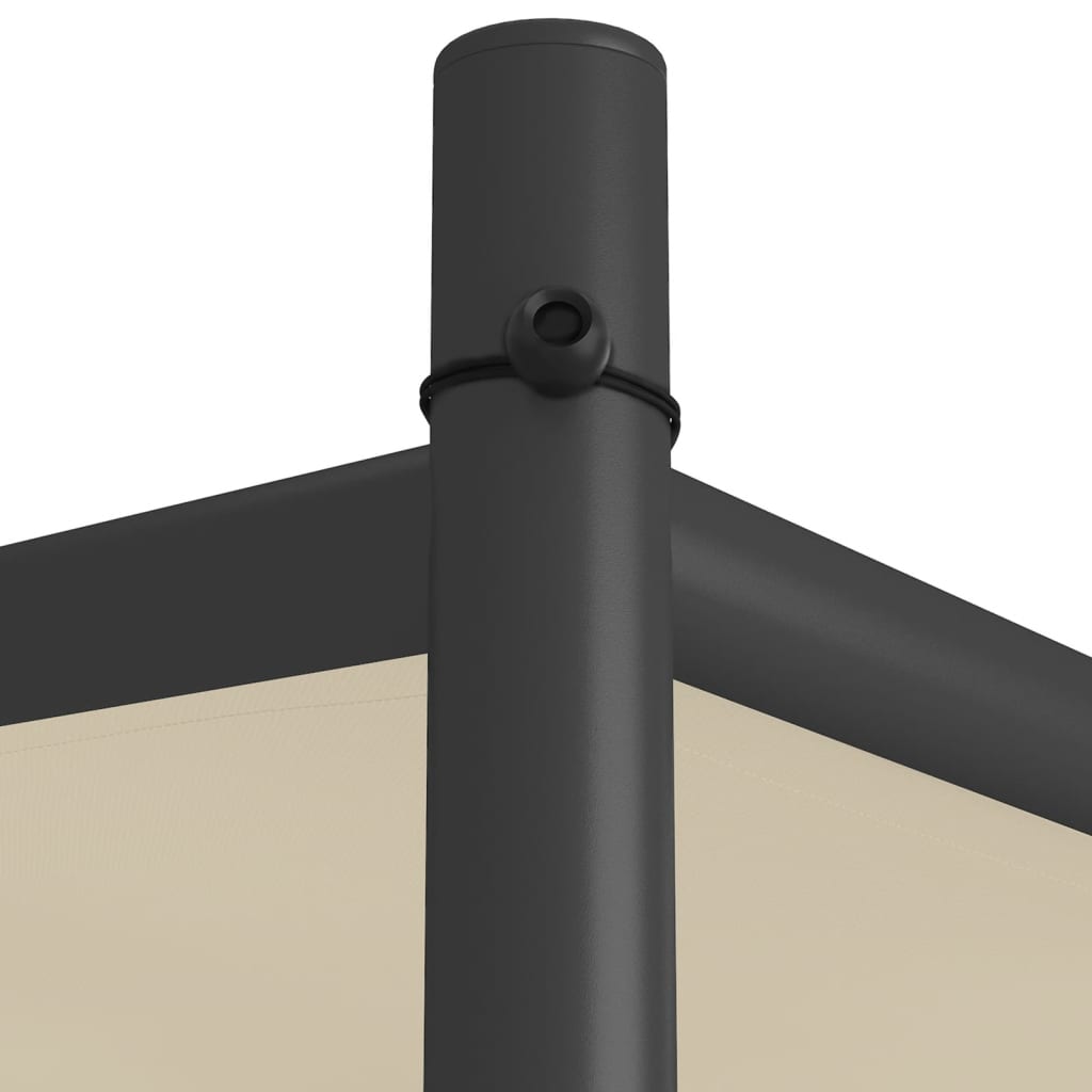 Paviljong Beige 3X3 M 180 G/M² Tyg Och Stål