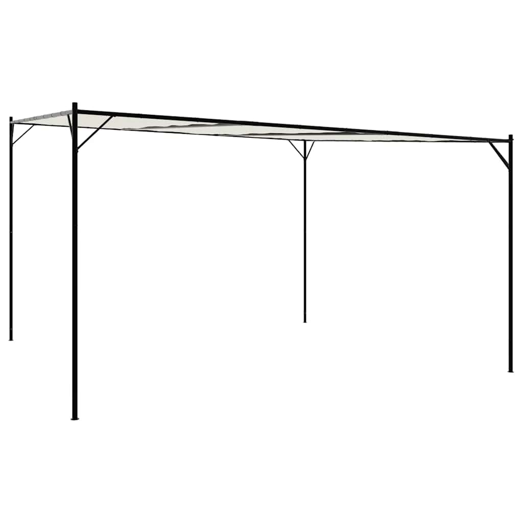 Paviljong Vit 4X4 M 180 G/M² Tyg Och Stål