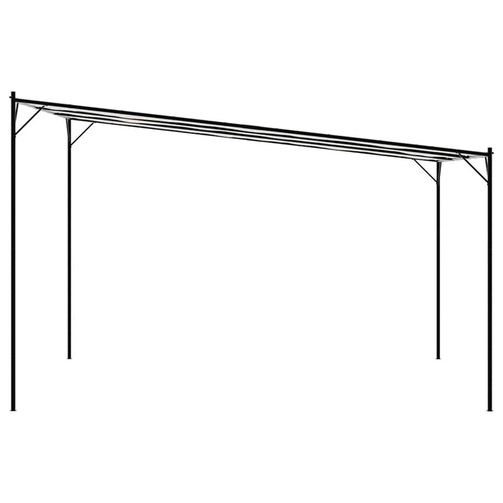 Paviljong Vit 4X4 M 180 G/M² Tyg Och Stål