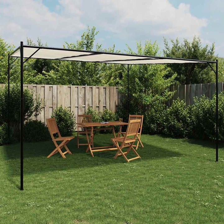 Paviljong Vit 4X4 M 180 G/M² Tyg Och Stål