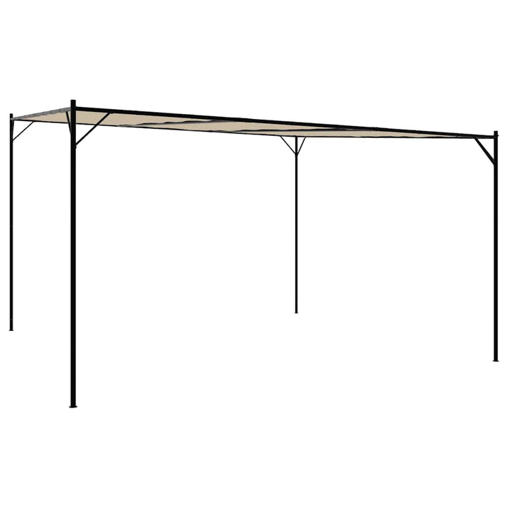 Paviljong Beige 4X4 M 180 G/M² Tyg Och Stål