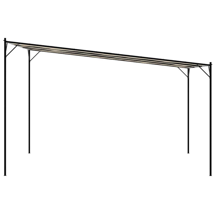 Paviljong Beige 4X4 M 180 G/M² Tyg Och Stål