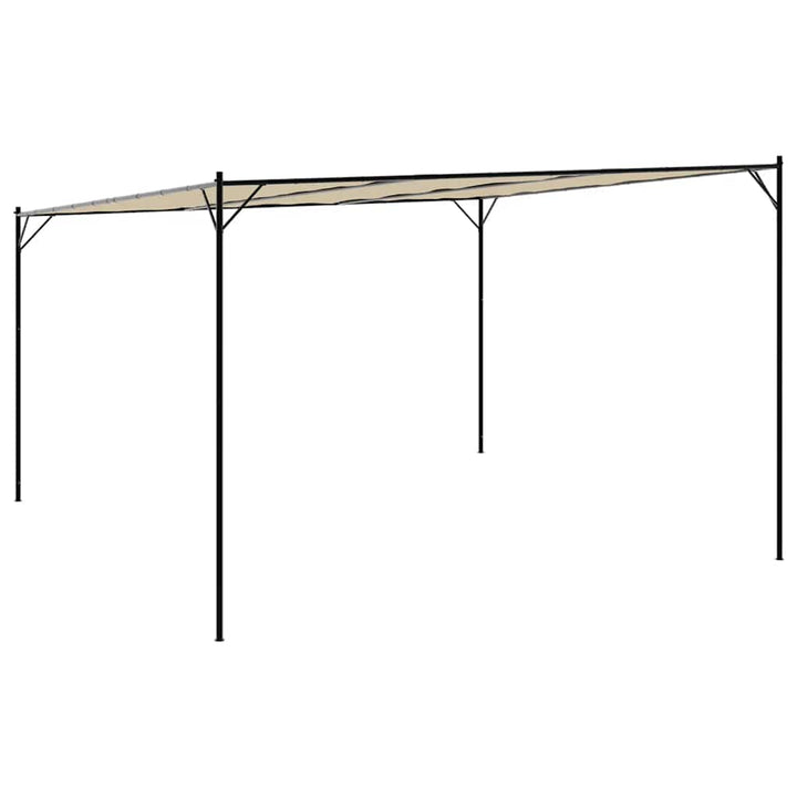 Paviljong Beige 4X4 M 180 G/M² Tyg Och Stål