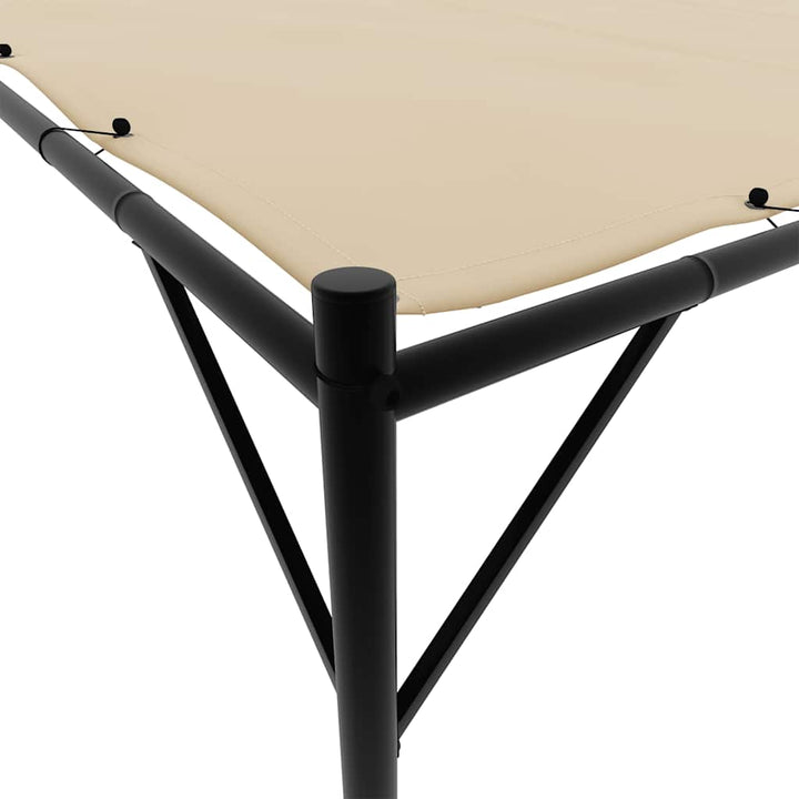 Paviljong Beige 4X4 M 180 G/M² Tyg Och Stål