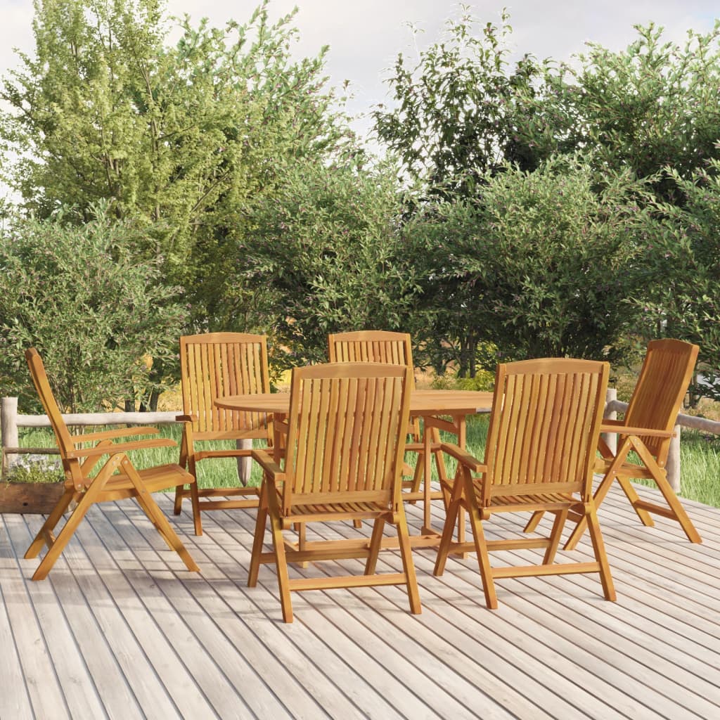 Fällbara Fåtöljer 2 St Massivt Trä I Teak