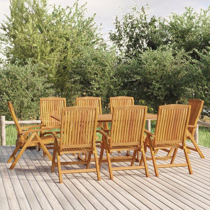 Fällbara Fåtöljer 2 St Massivt Trä I Teak
