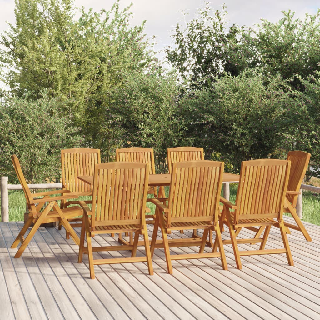 Fällbara Fåtöljer 2 St Massivt Trä I Teak