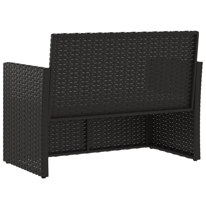 Trädgårdsbänk Med Dynor 105 Cm Konstrotting