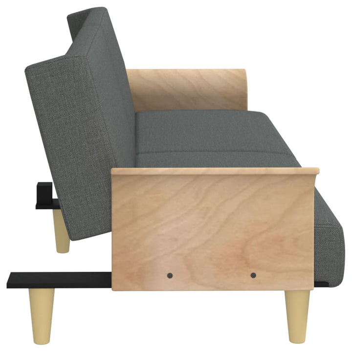 Bäddsoffa Med Armstöd Tyg