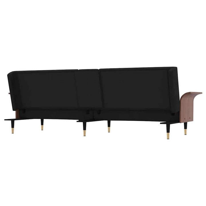 Bäddsoffa Med Mugghållare Sammet