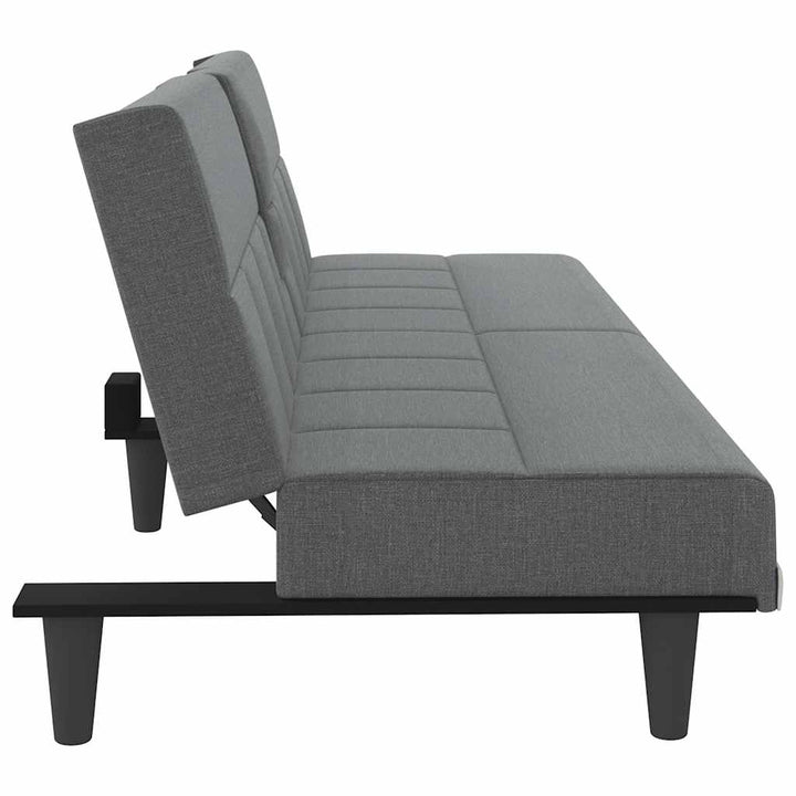 Bäddsoffa Med Mugghållare Tyg