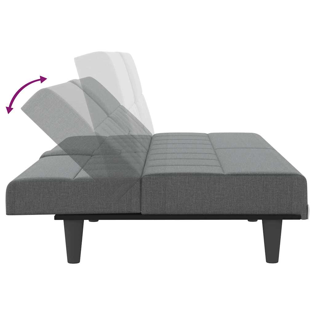 Bäddsoffa Med Mugghållare Tyg