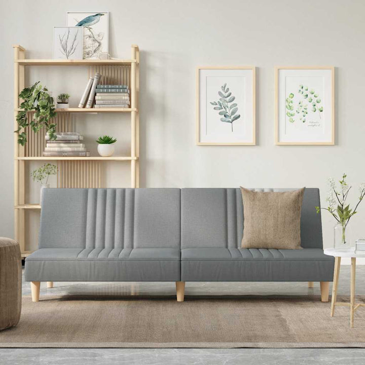 Bäddsoffa Ljus Tyg