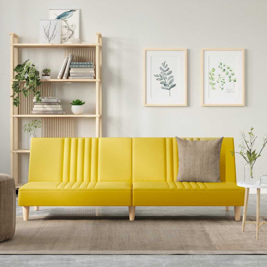 Bäddsoffa Ljus Tyg