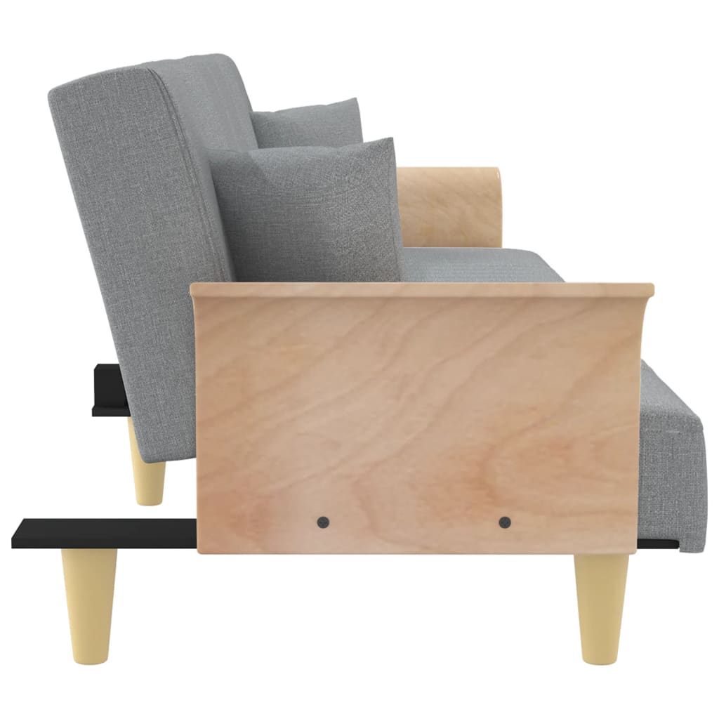 Bäddsoffa Med Armstöd Tyg