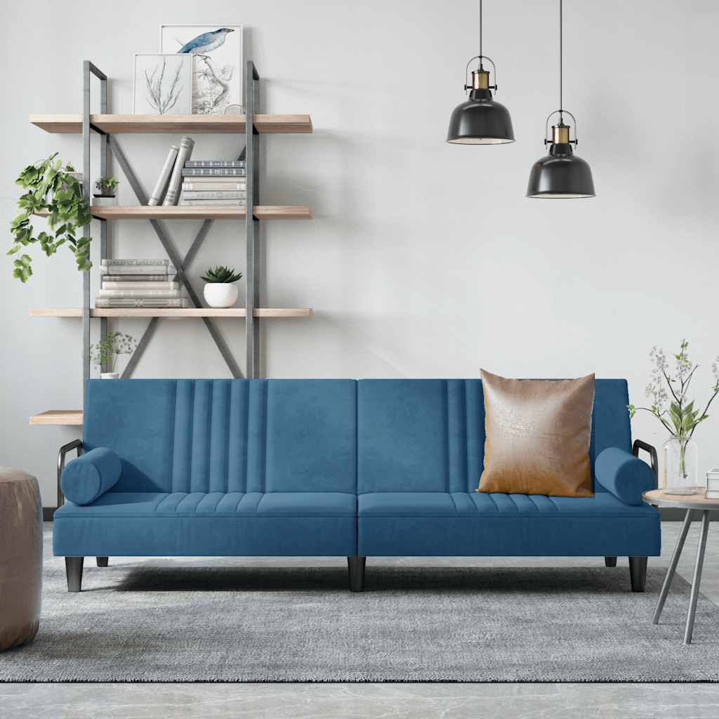 Bäddsoffa Med Armstöd Sammet