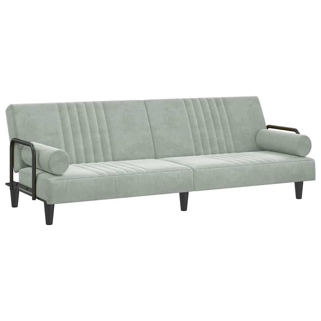 Bäddsoffa Med Armstöd Sammet