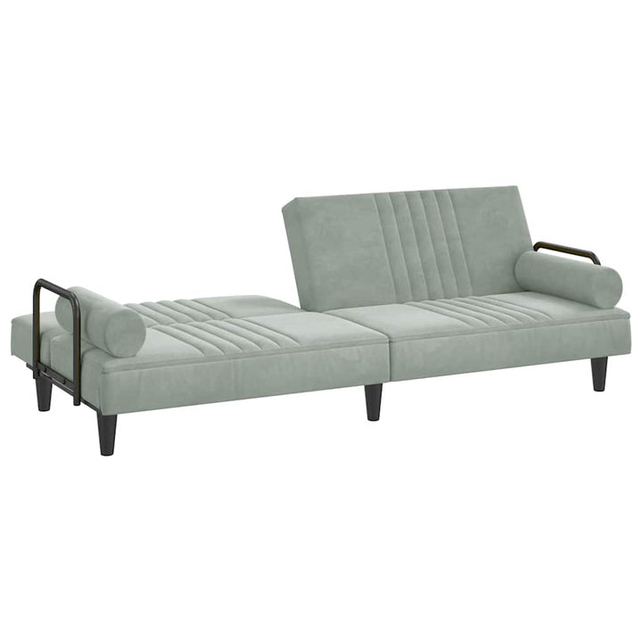 Bäddsoffa Med Armstöd Sammet