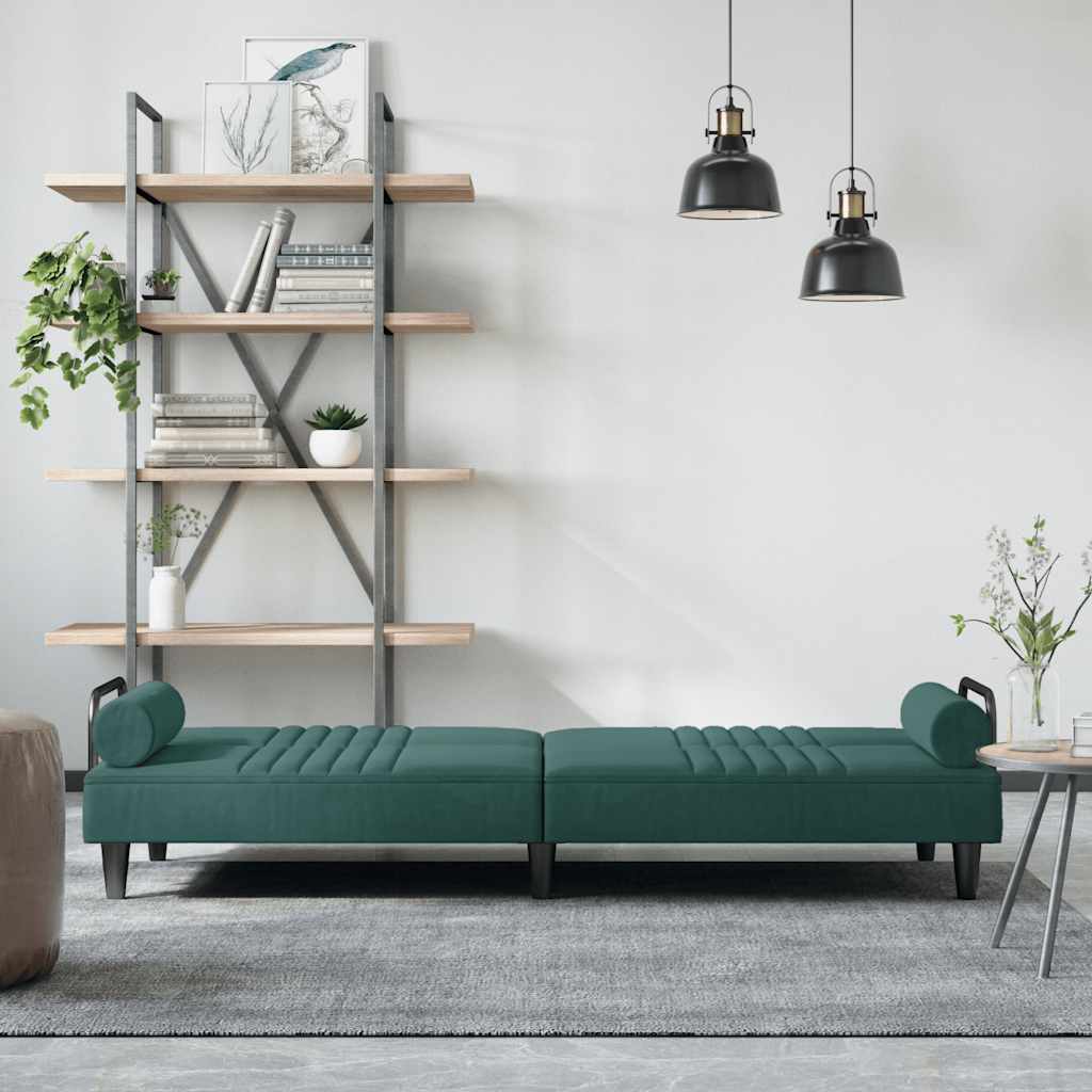 Bäddsoffa Med Armstöd Sammet