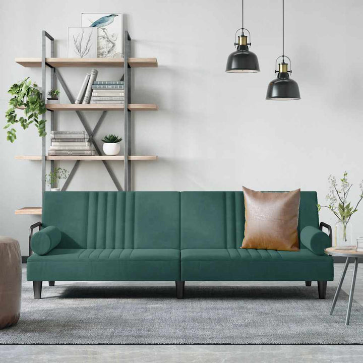 Bäddsoffa Med Armstöd Sammet