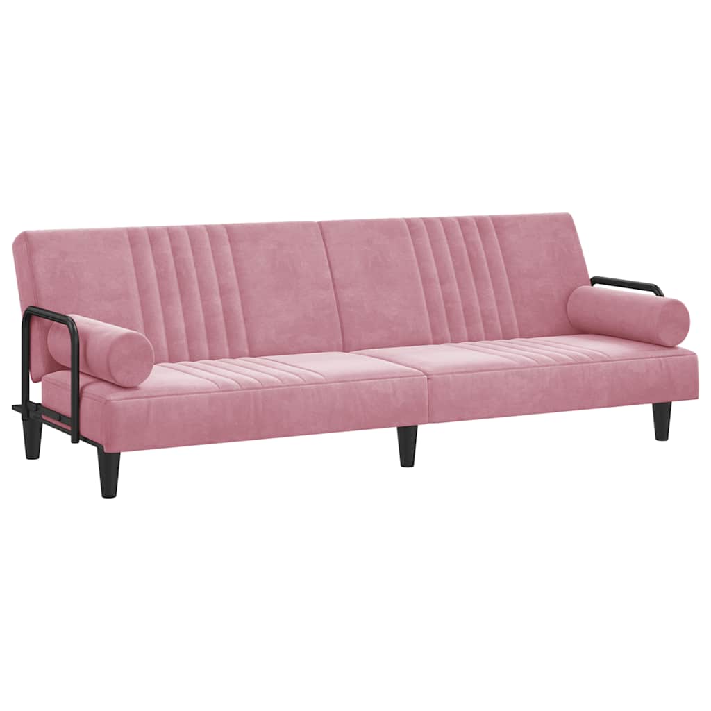 Bäddsoffa Med Armstöd Sammet