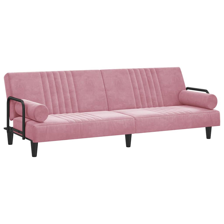 Bäddsoffa Med Armstöd Sammet