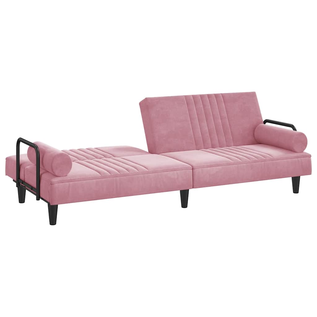 Bäddsoffa Med Armstöd Sammet