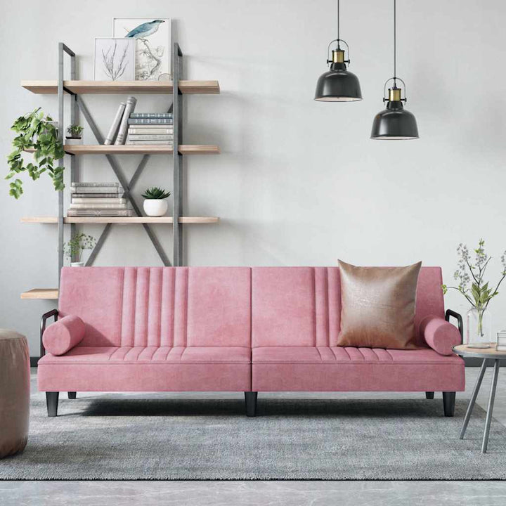 Bäddsoffa Med Armstöd Sammet