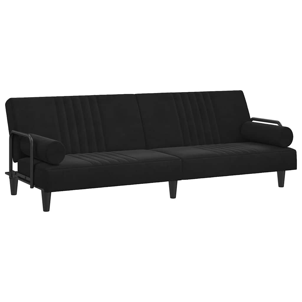 Bäddsoffa Med Armstöd Sammet