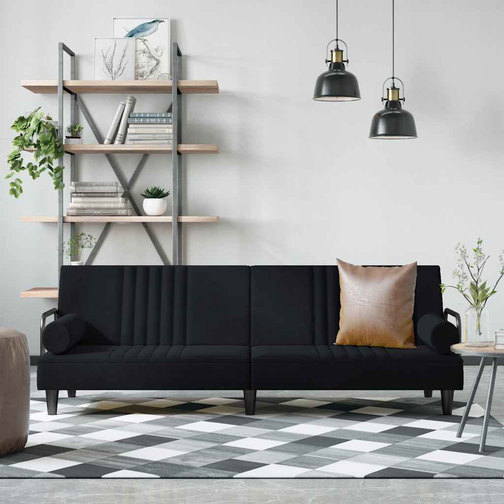 Bäddsoffa Med Armstöd Sammet