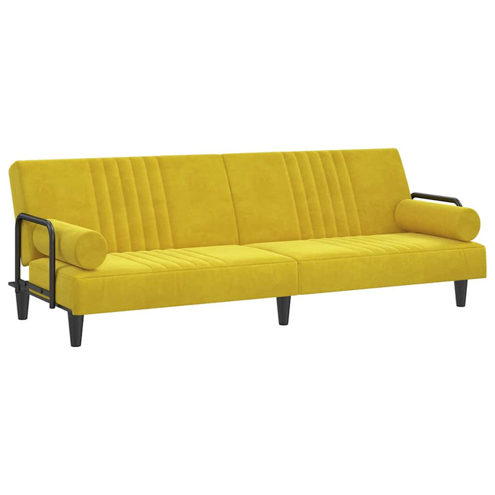 Bäddsoffa Med Armstöd Sammet