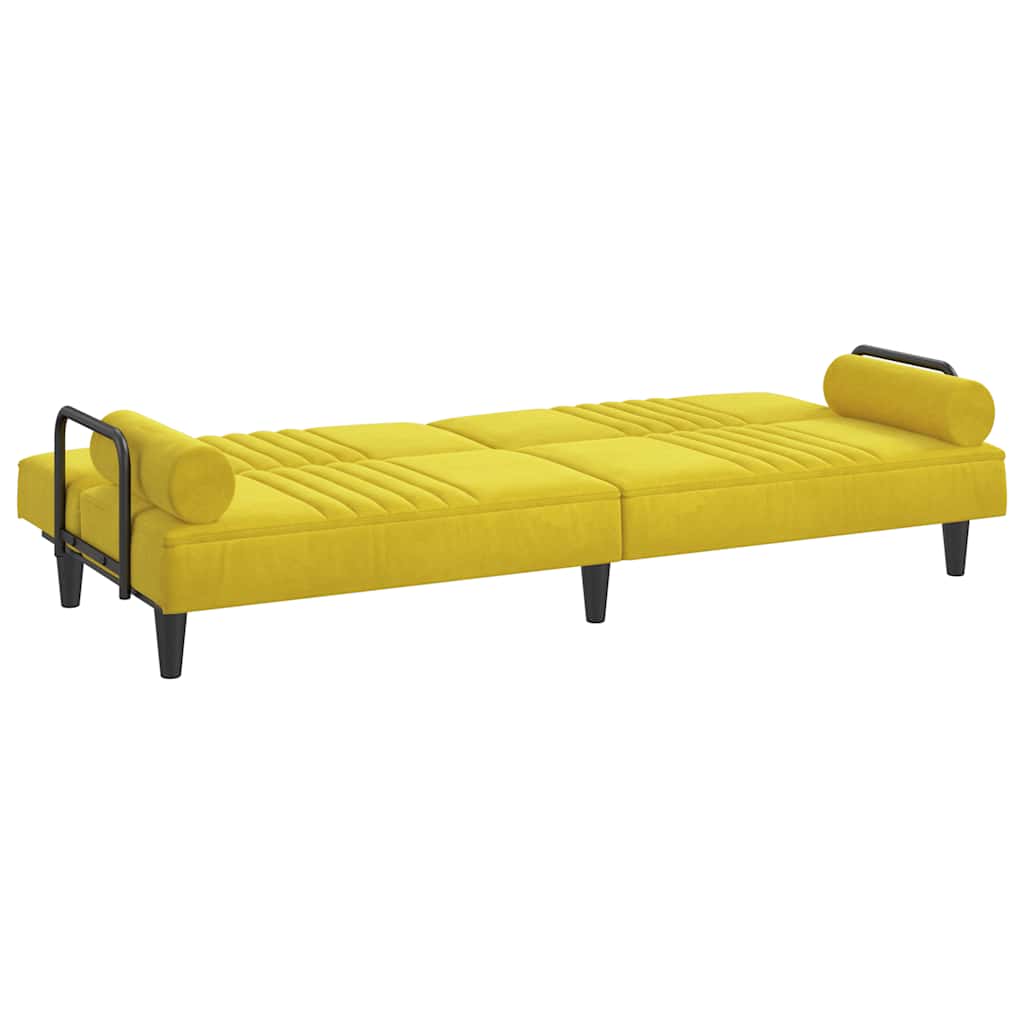 Bäddsoffa Med Armstöd Sammet