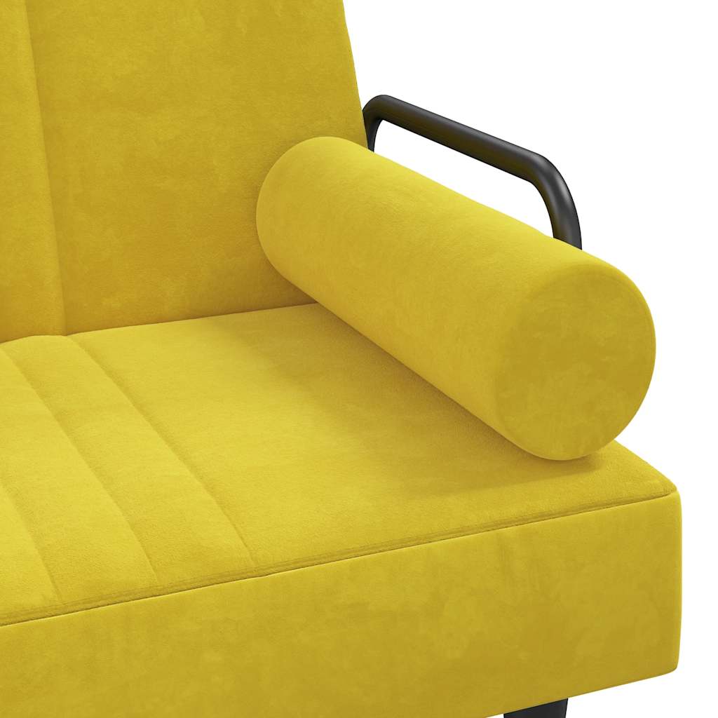 Bäddsoffa Med Armstöd Sammet