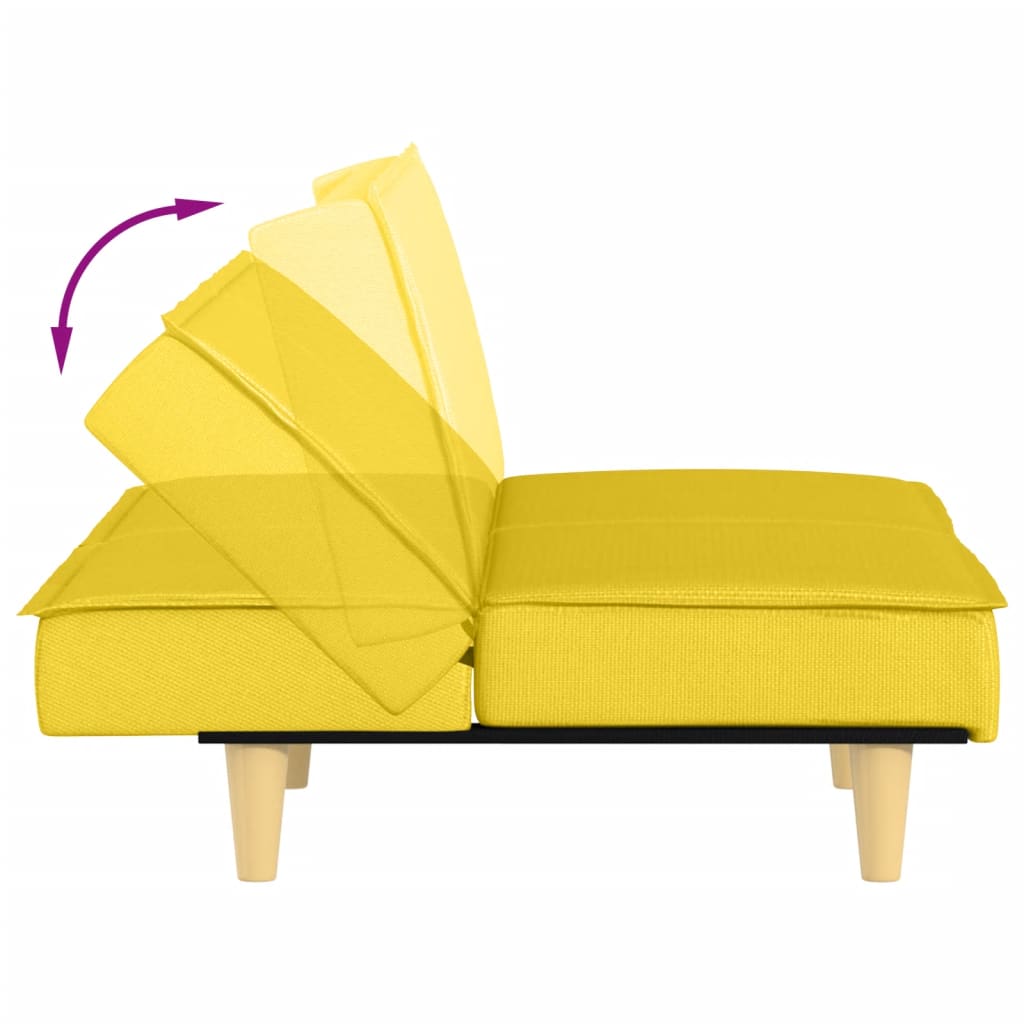Bäddsoffa Ljus Tyg