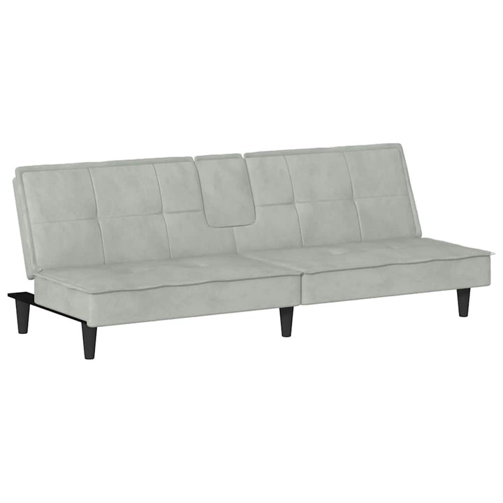 Bäddsoffa Med Kopphållare Sammet