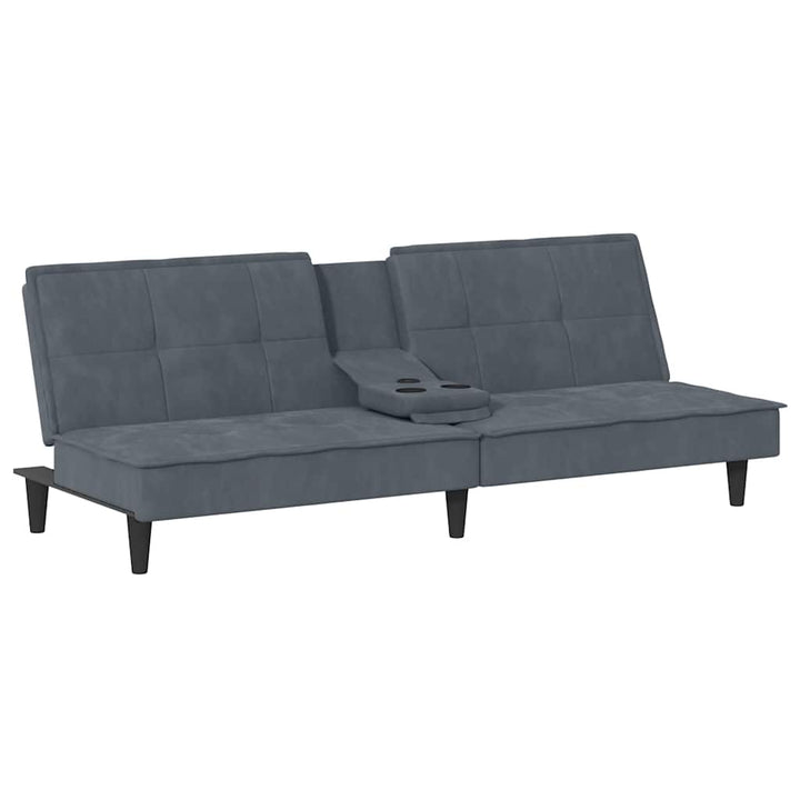 Bäddsoffa Med Mugghållare Sammet