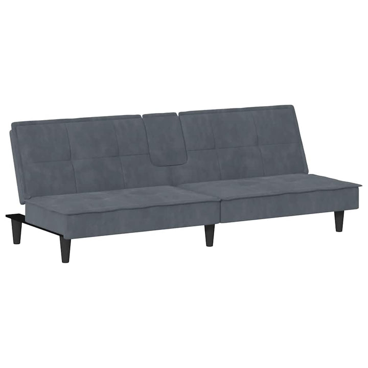 Bäddsoffa Med Mugghållare Sammet