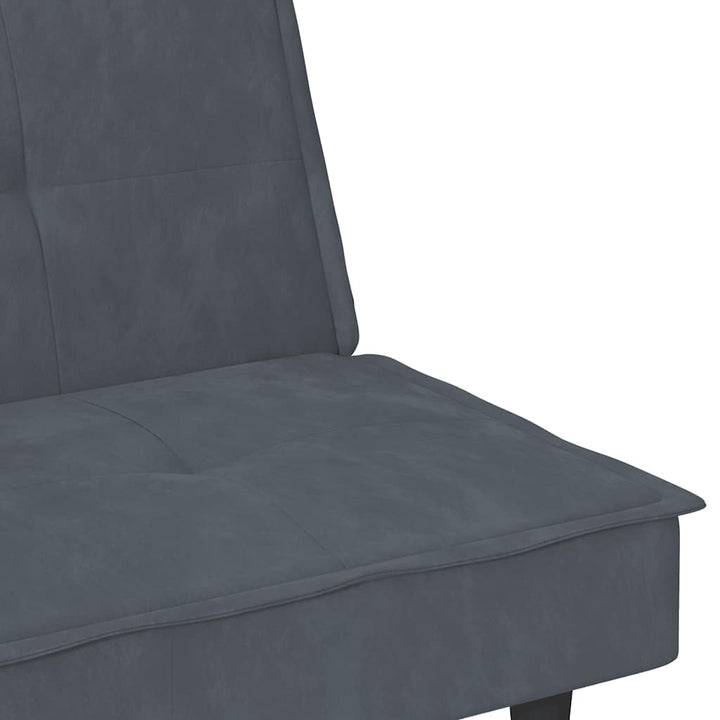 Bäddsoffa Med Mugghållare Sammet